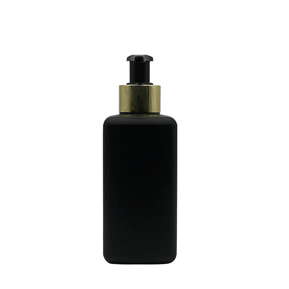 HDPE Bottle Black Square Bottle for Men Shampoo (2).jpg