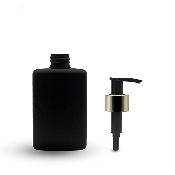 HDPE Bottle Black Square Bottle for Men Shampoo (3).jpg