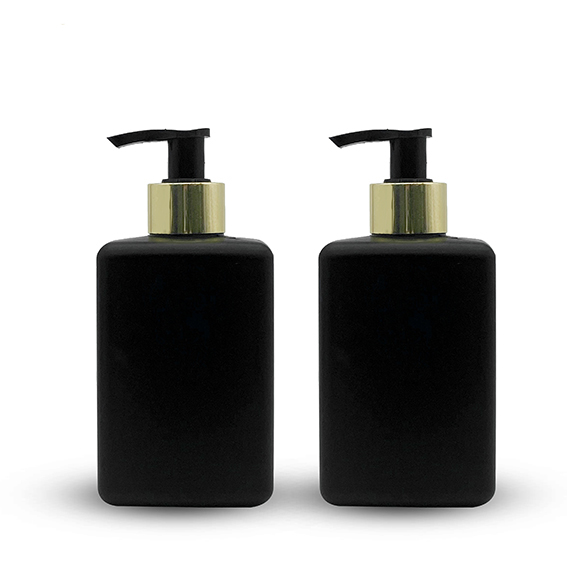 HDPE Bottle Black Square Bottle for Men Shampoo (4).jpg